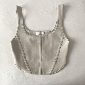 Aritzia Babaton Sculpt Knit Bustier Tank